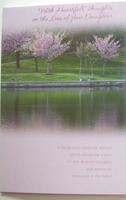 Sympathy Greeting Card - Loss of Your Daughter