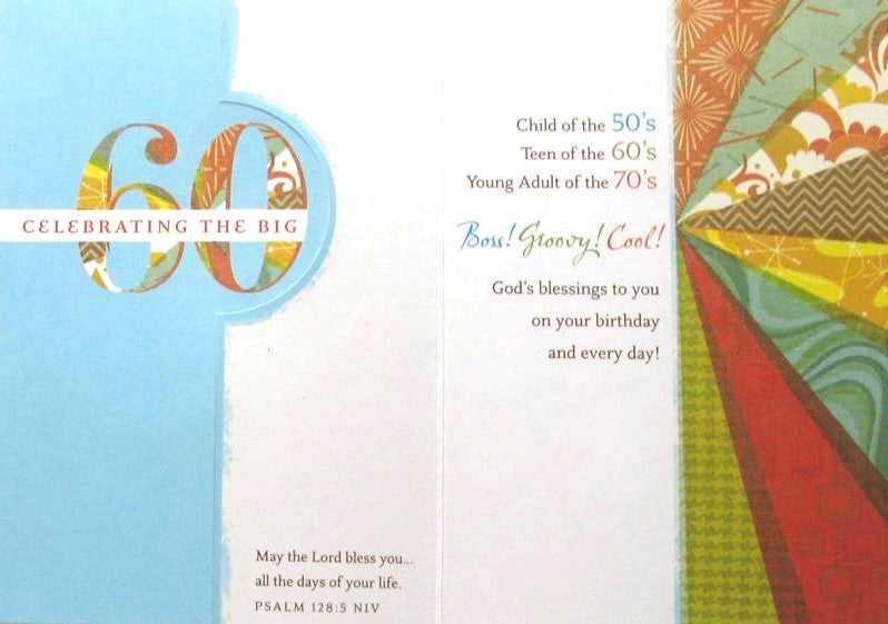 60th Birthday Greeting Card