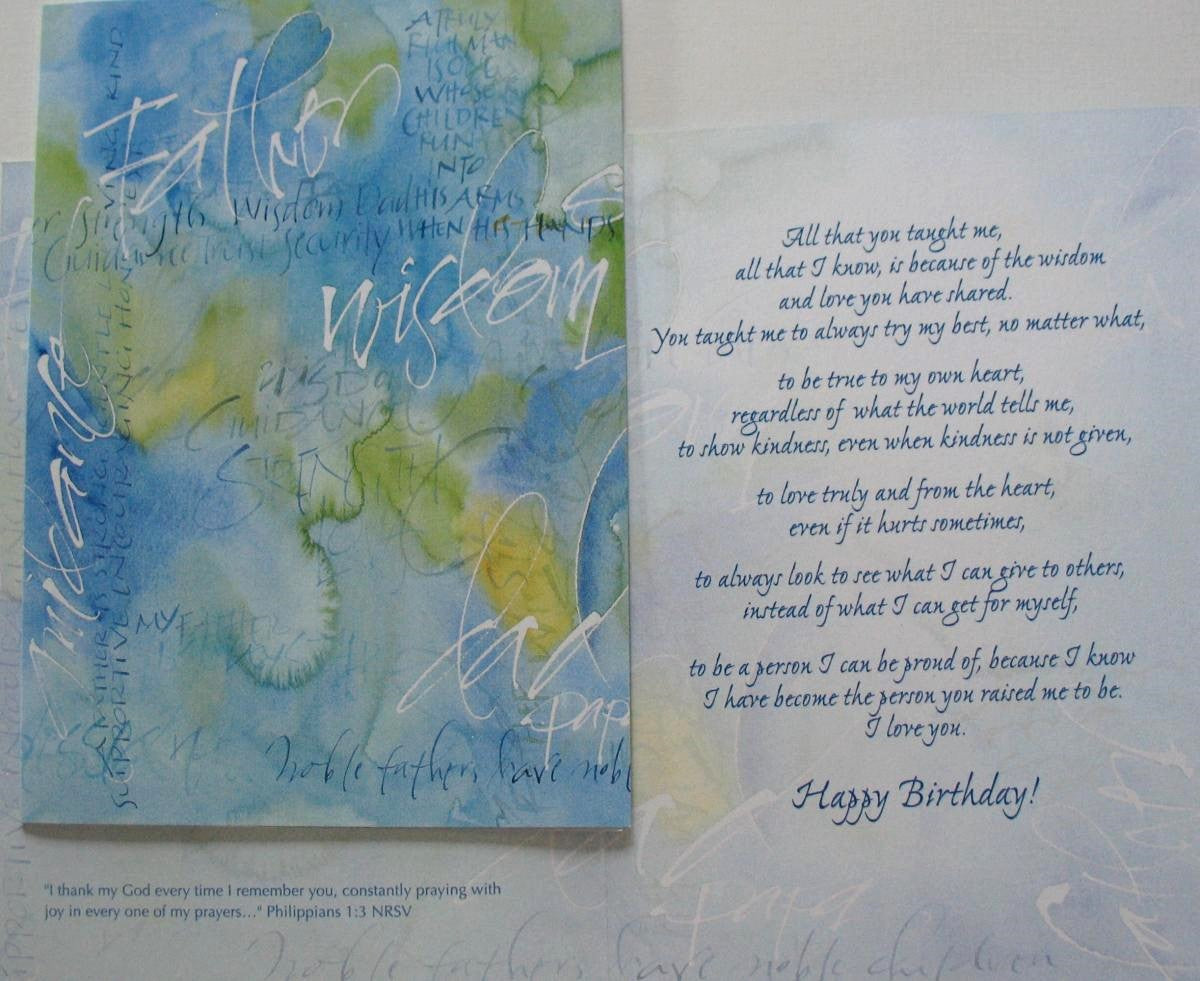 Dad Birthday Greeting Card by Legacy with Deluxe Envelope