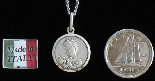 Angel - Sterling Silver Medal With Chain