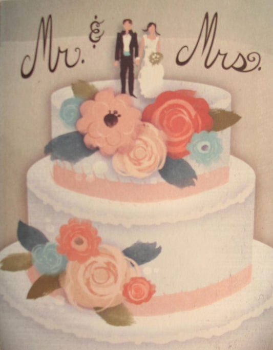 Mr. & Mrs. Wedding Greeting Card by snail's pace