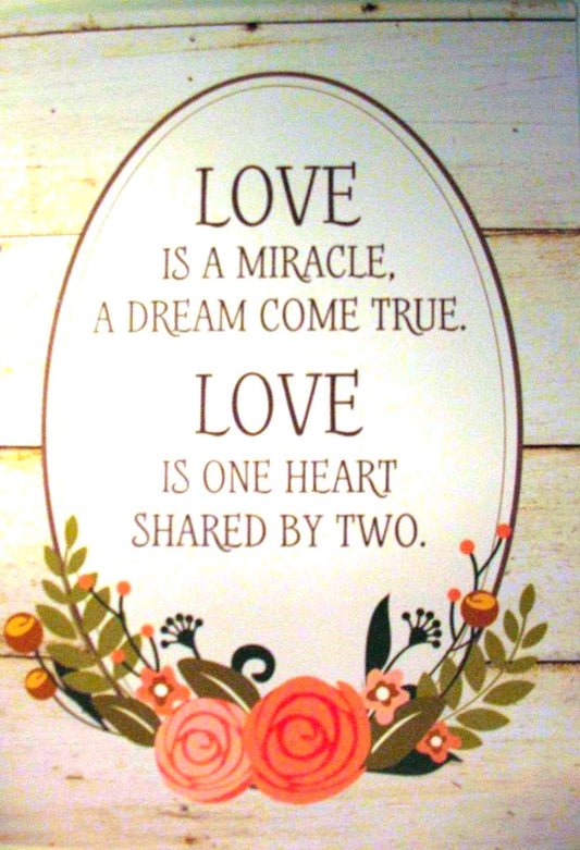 Love is a Miracle... Wedding Greeting Card
