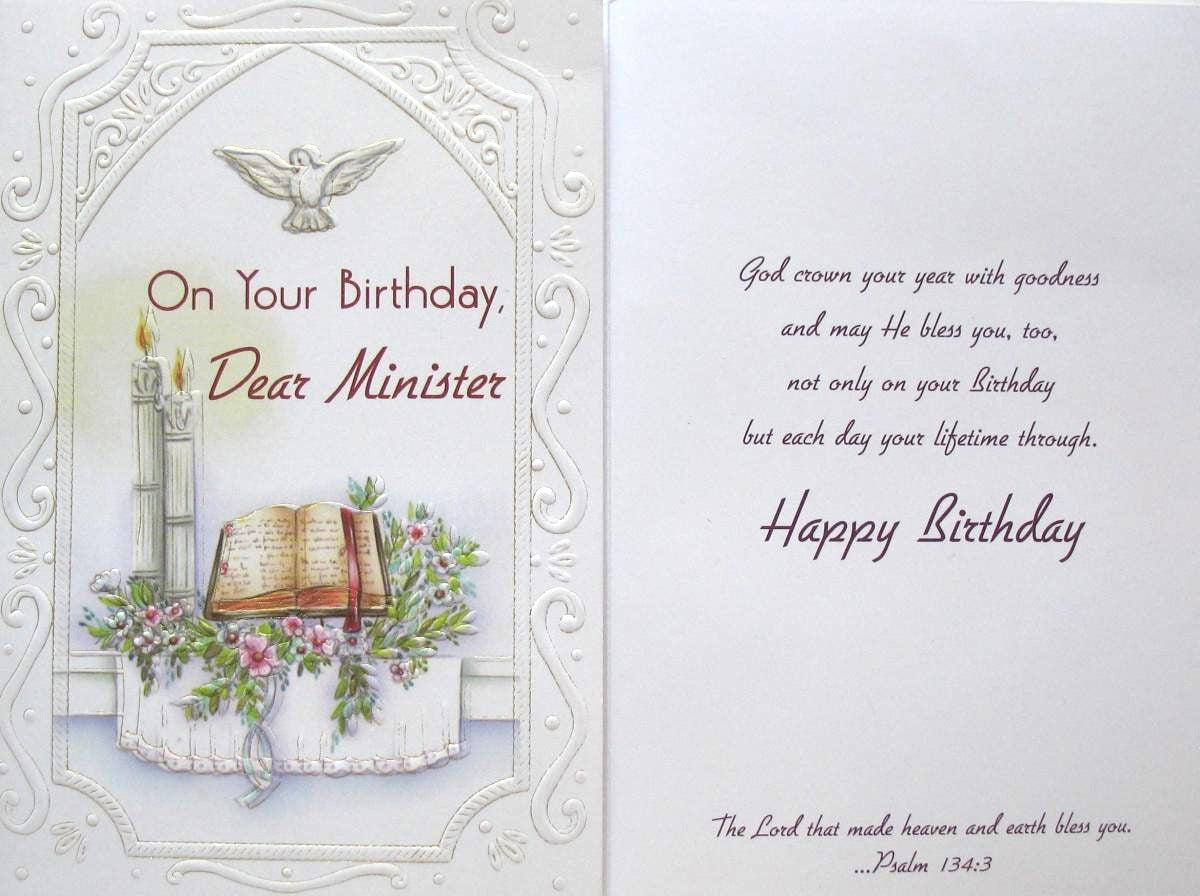 Minister Birthday Greeting Card