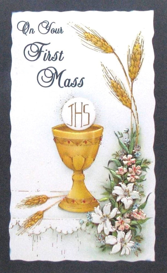 First Mass Greeting Card
