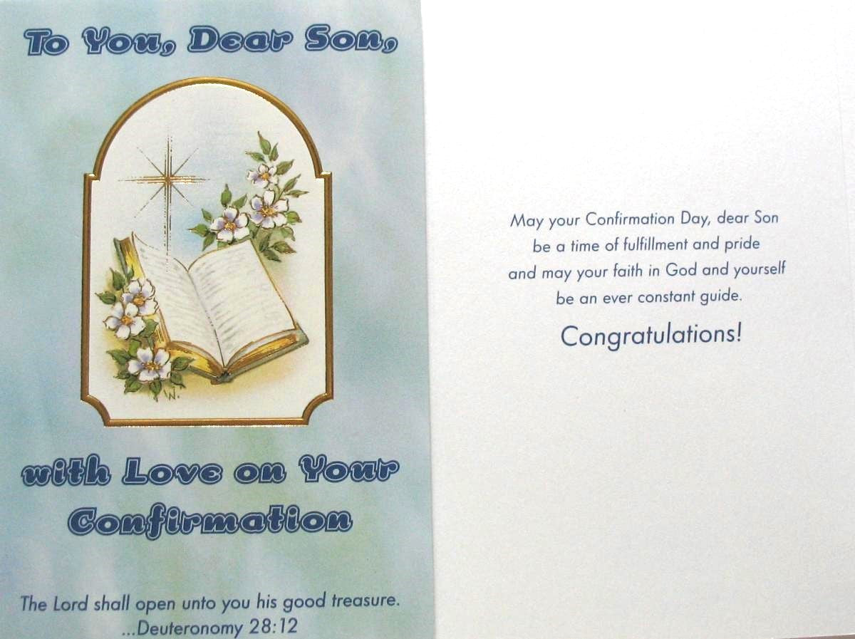 Son Confirmation Greeting Card