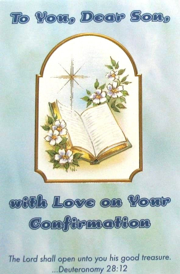 Son Confirmation Greeting Card