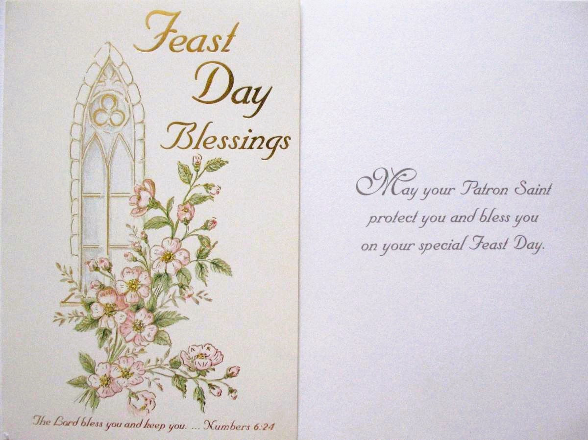 Feast Day Blessings Greeting Card