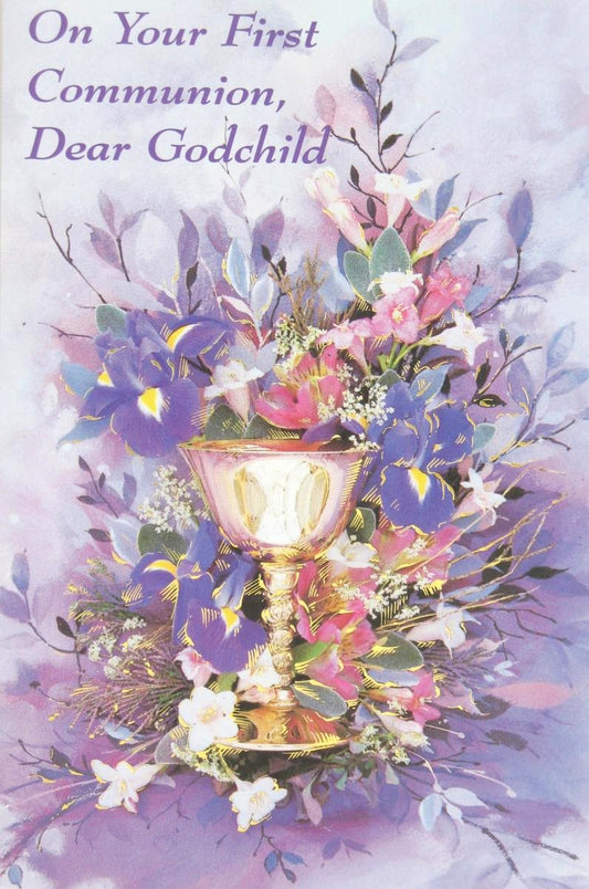 Godchild First Communion Greeting Card