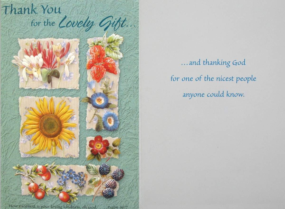 Thank You for the Lovely Gift Greeting Card