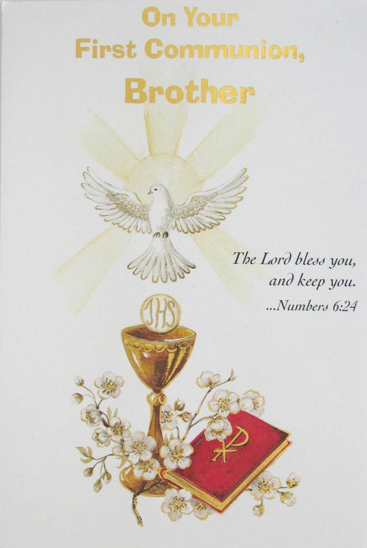 Brother - First Communion Greeting Card