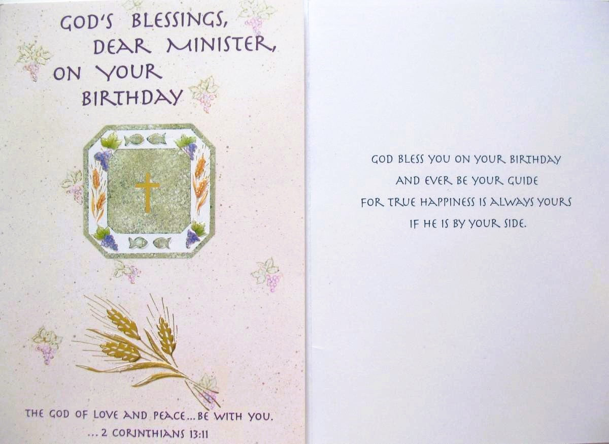 Minister Birthday Greeting Card