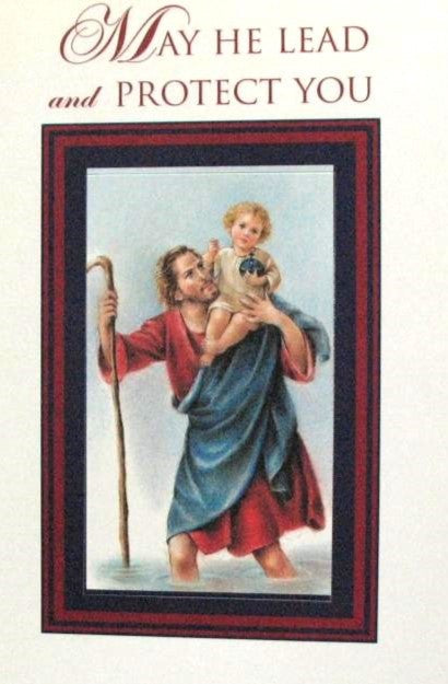 Encouragement Greeting Card - St. Christopher