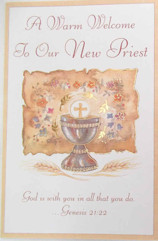 Welcome New Priest Greeting Card