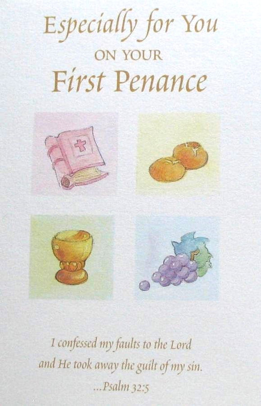 First Penance Greeting Card