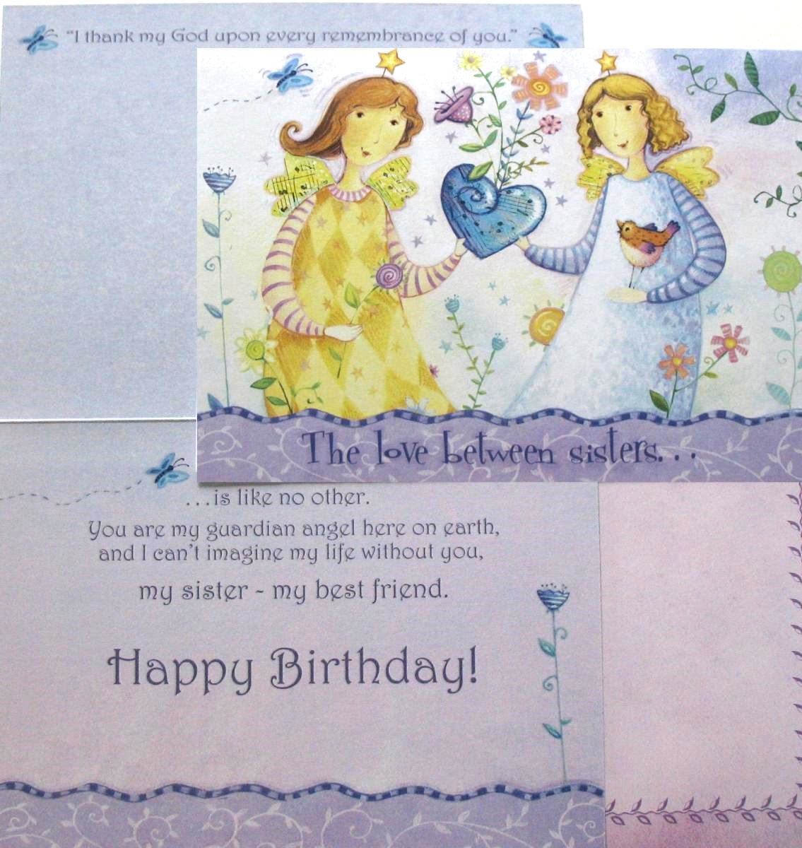 Sister Birthday Greeting Card by Legacy with Deluxe Envelope