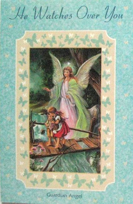 Guardian Angel Greeting Card with Removable Prayercard