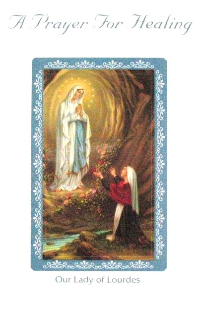 Get Well Greeting Card - Our Lady of Lourdes