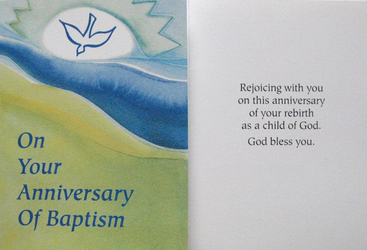Anniversary of Baptism Greeting Card