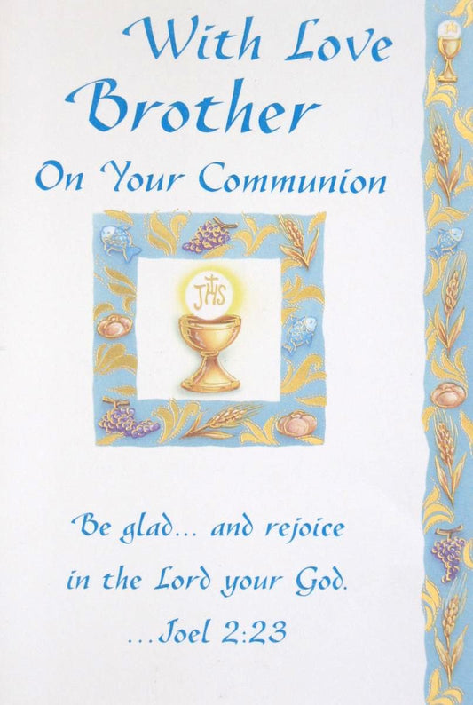 Brother First Communion Greeting Card