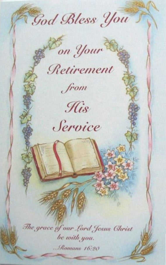 Retirement From His Service Greeting Card