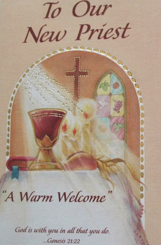 Welcome New Priest Greeting Card