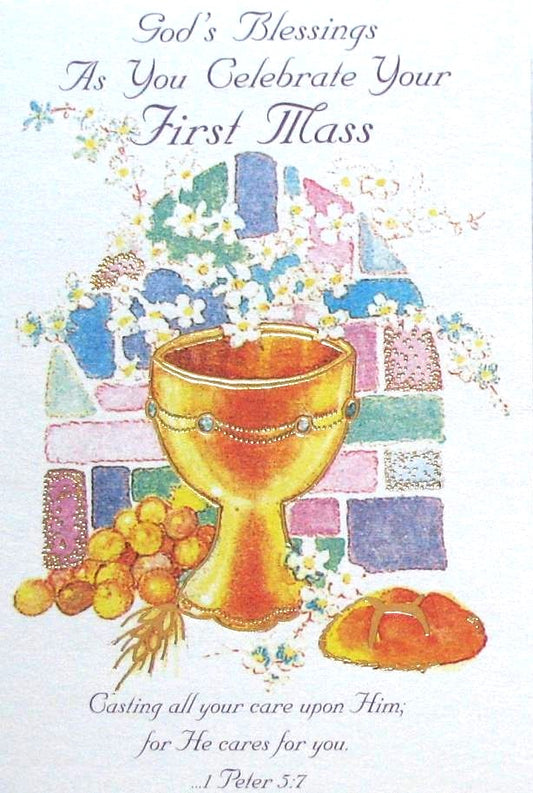 First Mass Greeting Card