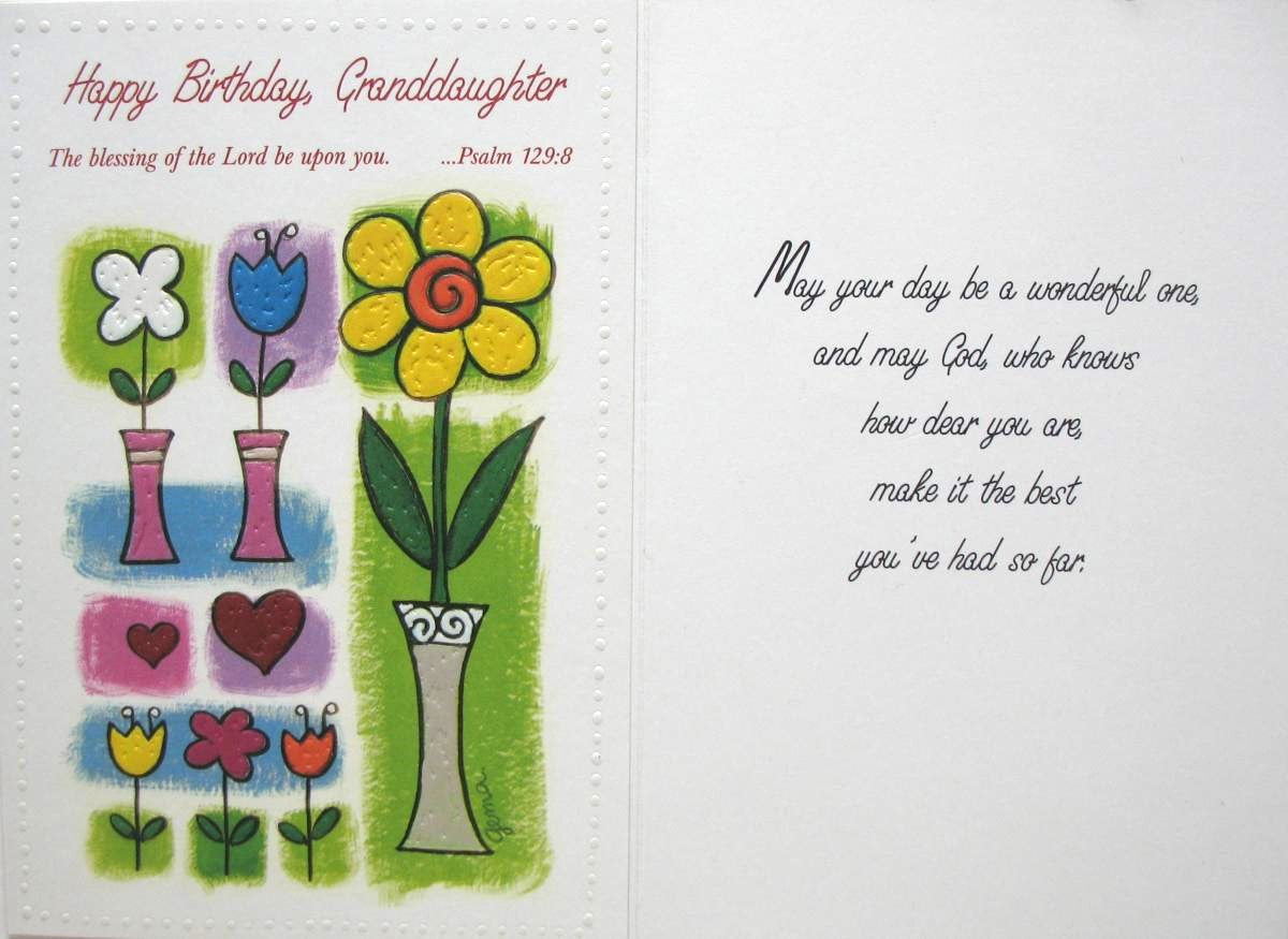 Granddaughter Birthday Greeting Card