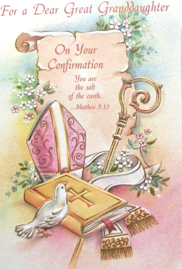 Great Granddaughter Confirmation Greeting Card