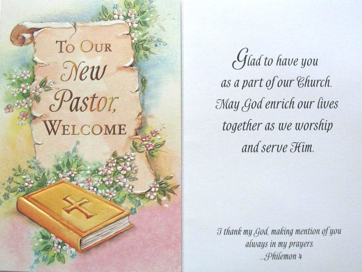 Welcome New Pastor Greeting Card