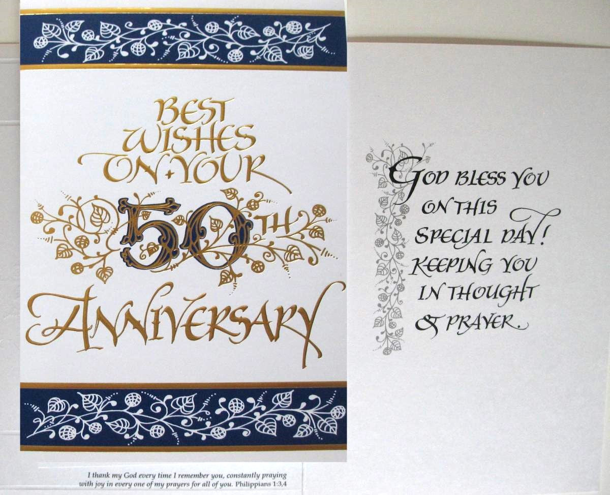 50th Wedding Anniversary Greeting Card