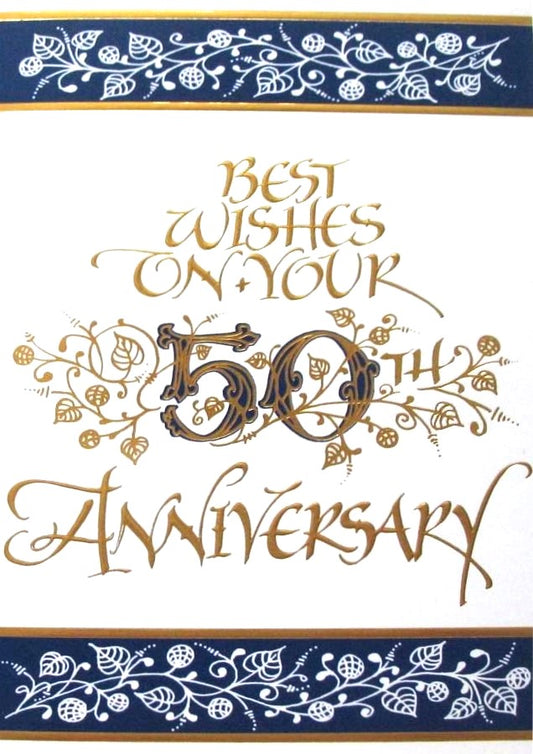 50th Wedding Anniversary Greeting Card