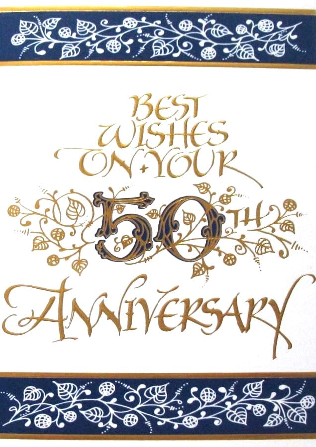 50th Wedding Anniversary Greeting Card