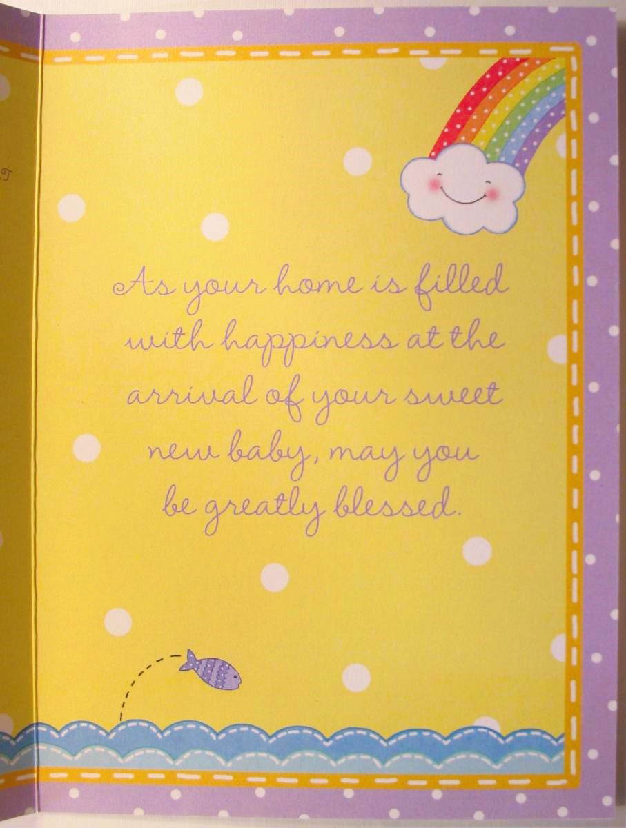 New Baby Greeting Card by Legacy with Deluxe Envelope