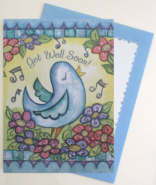 Get Well Greeting Card by Legacy with Deluxe Envelope