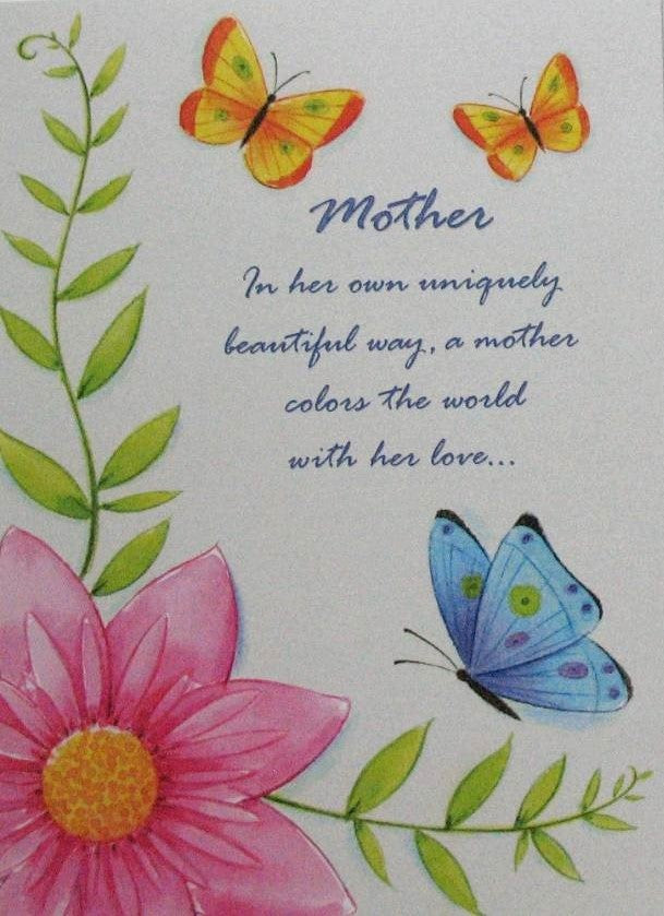 Mother Birthday Greeting Card by Legacy with Deluxe Envelope