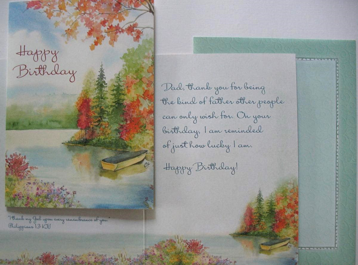 Dad Birthday Greeting Card by Legacy with Deluxe Envelope