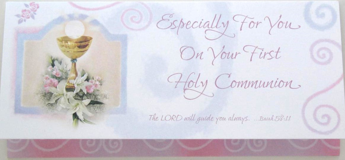 First Communion Greeting Card - Money Holder