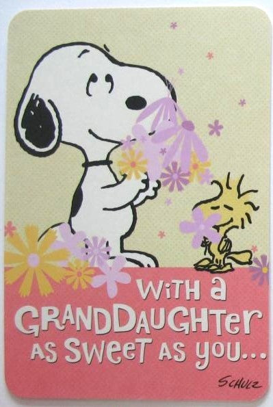 Granddaughter Birthday Greeting Card