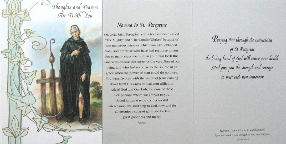 St. Peregrine (Cancer) - Get Well Greeting Card