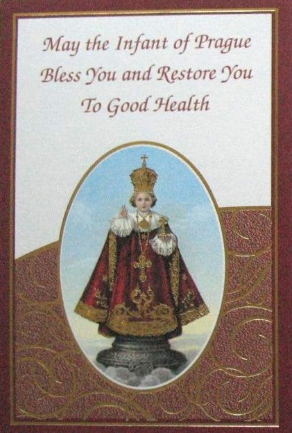 Infant of Prague - Get Well Greeting Card