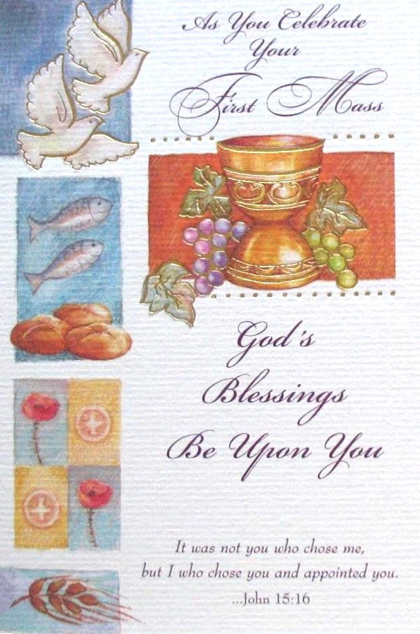 First Mass Greeting Card