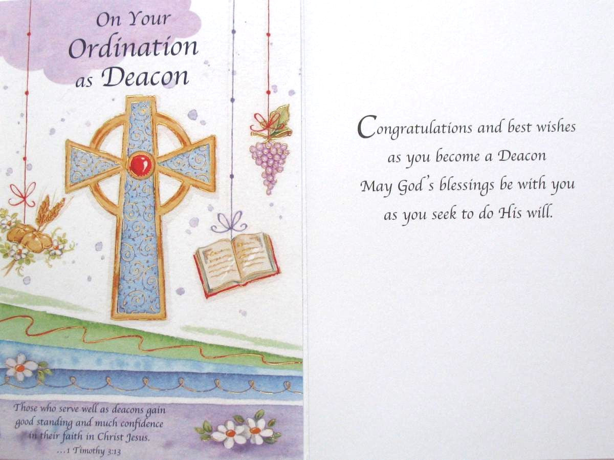 Deacon Ordination Greeting Card