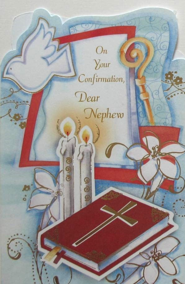 Nephew Confirmation Greeting Card