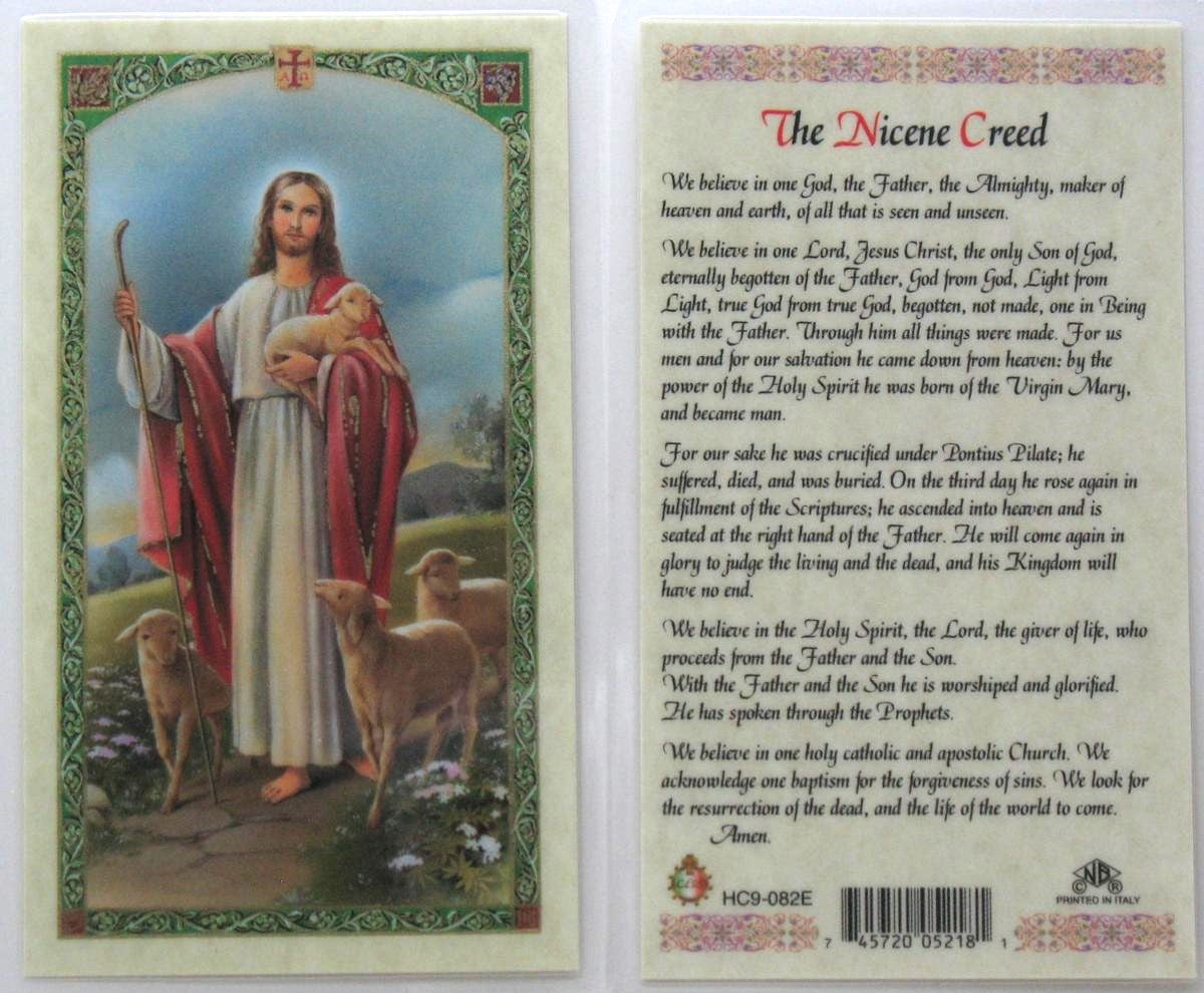 Laminated - Good Shepherd - Nicene Creed