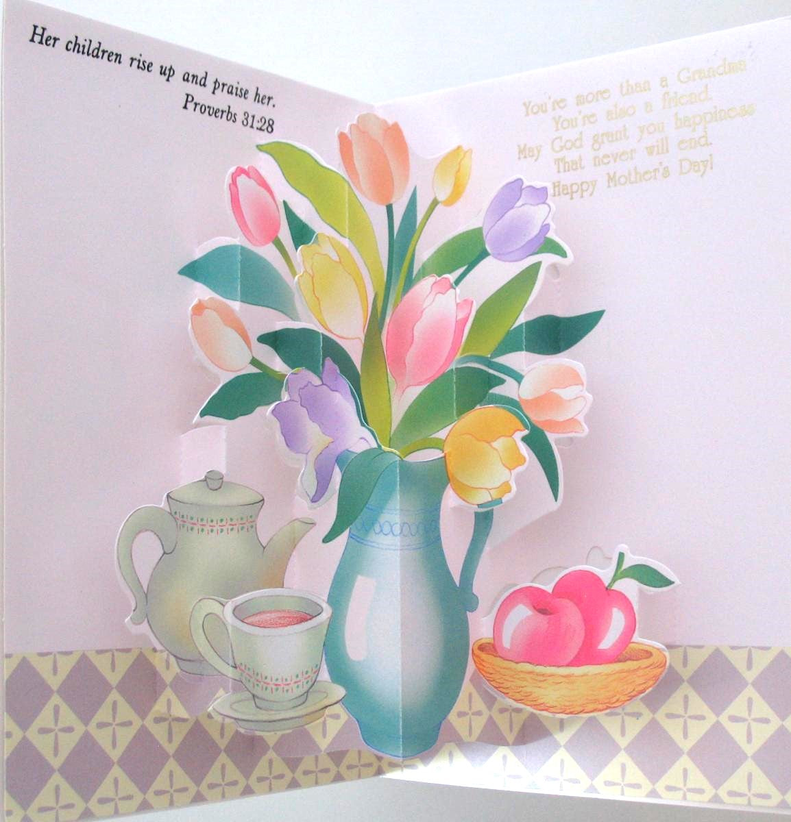 Grandma - Mother's Day Card - Pop-up