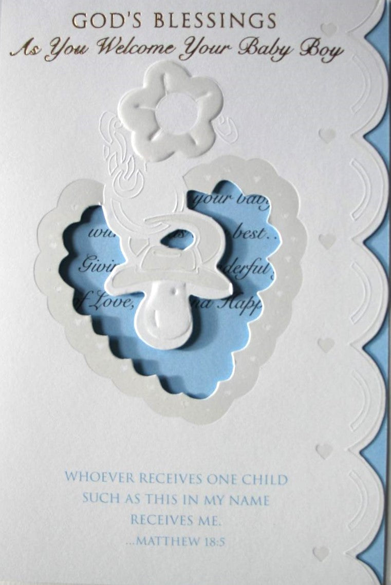 New Baby Boy Greeting Card