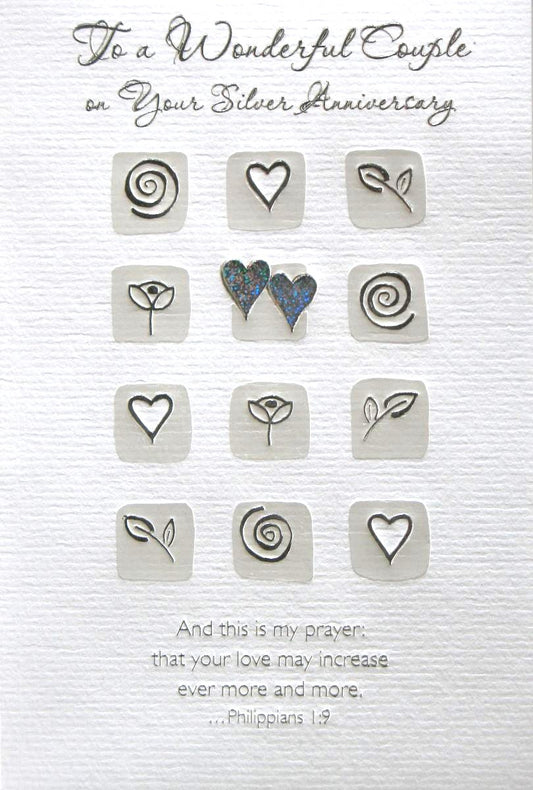 Silver ( 25th ) Anniversary Greeting Card