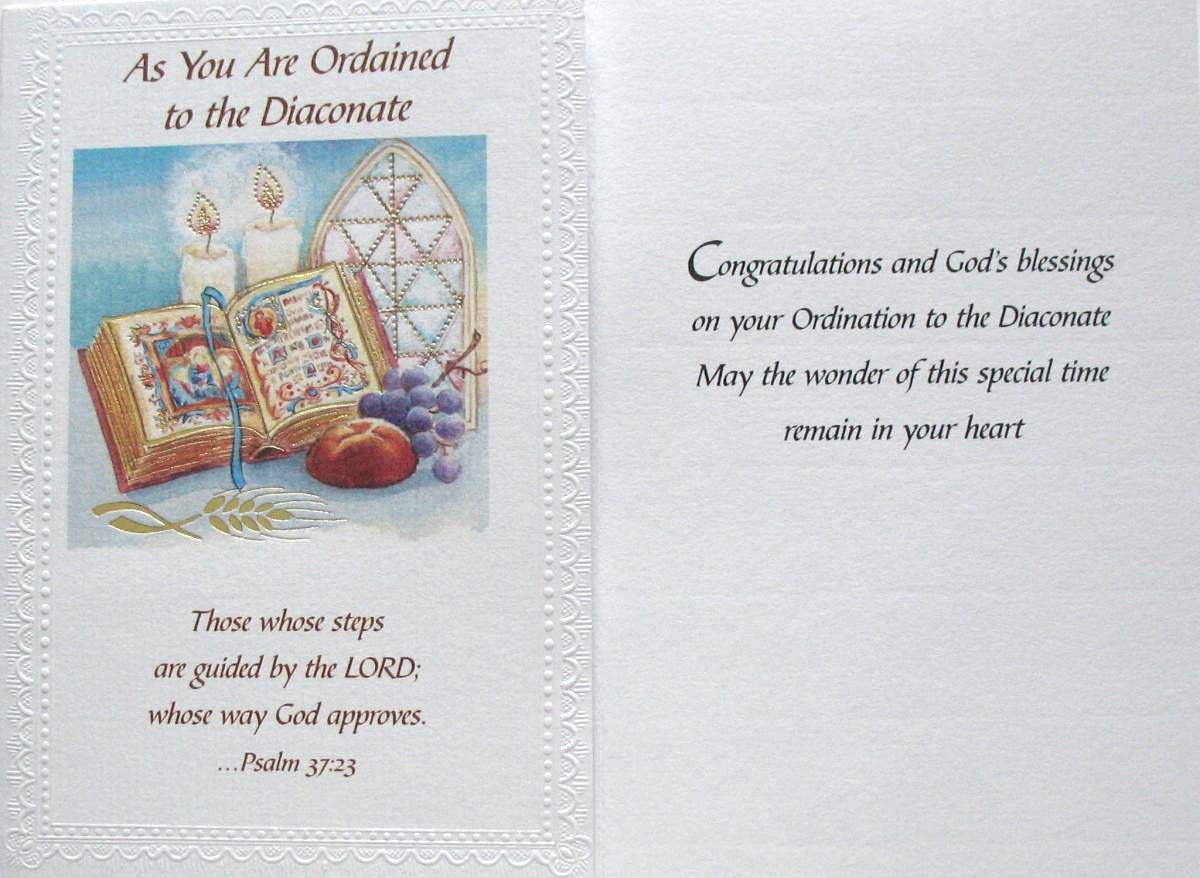 Deacon Ordination Greeting Card