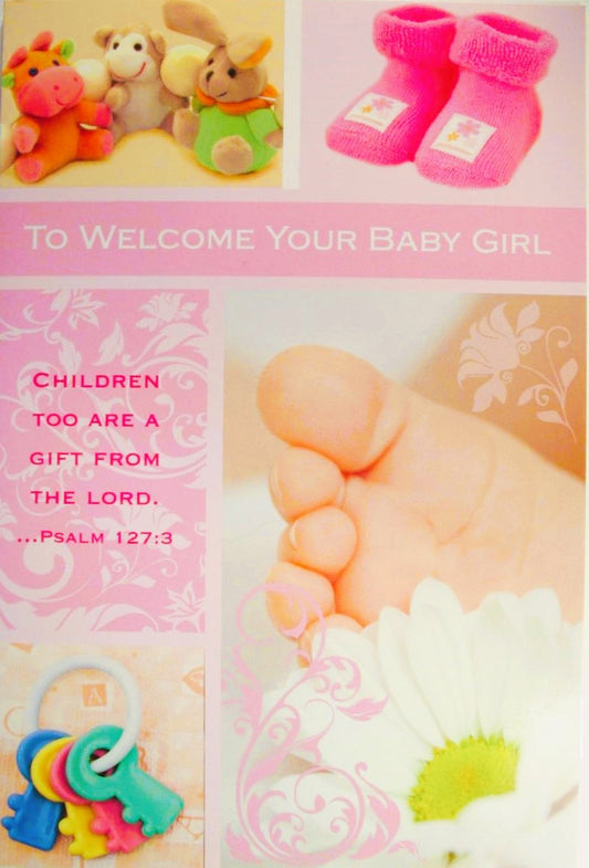 New Baby Girl Greeting Card