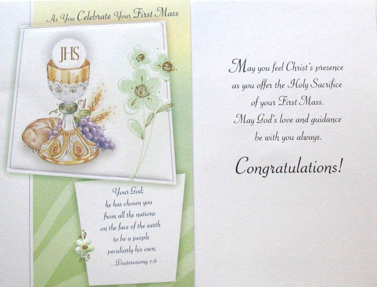 First Mass Greeting Card